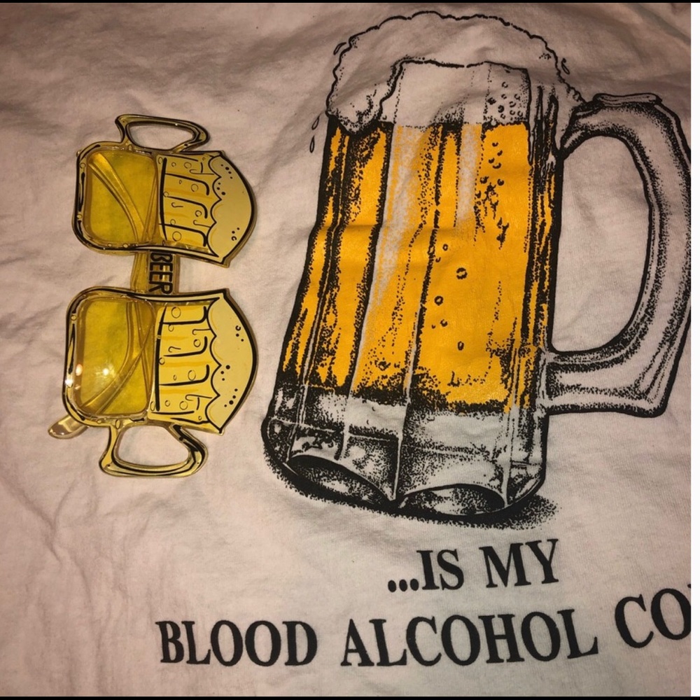 Vintage 90’s Sunglasses and 1990’s T-shirt